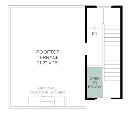 Cordillera - Casella Grande Site Plan for Optional Rooftop Terrace & Outdoor Kitchen