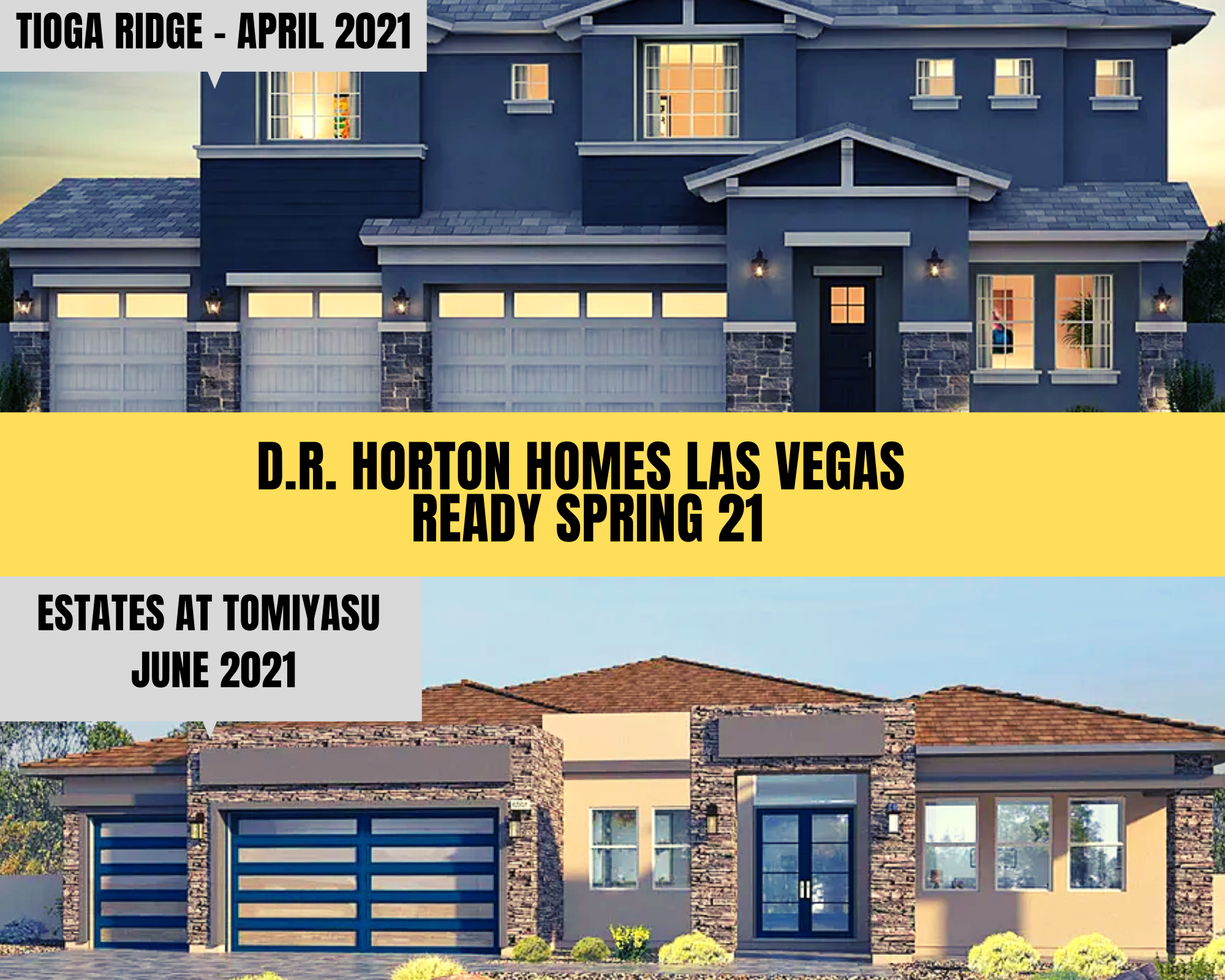 D.R. Horton homes Las Vegas ready spring 2021