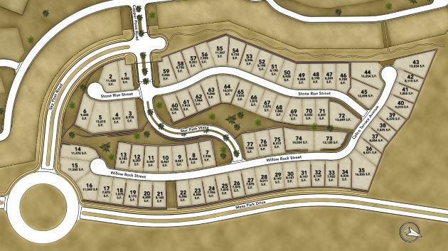 Ironwood Siteplan in The Cliffs at Summerlin