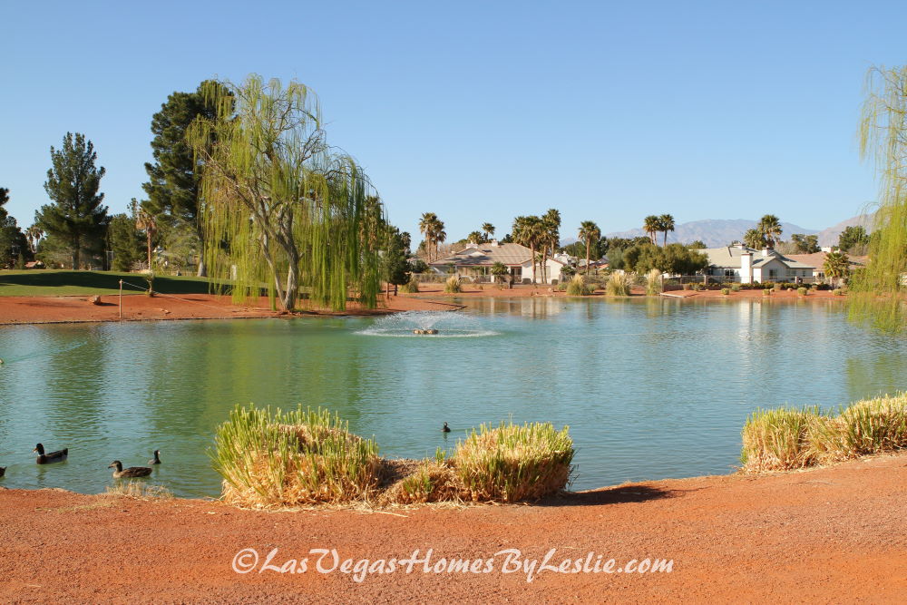Pond at Los Prados golf course, Las Vegas, NV