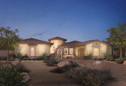 The Verano Toll Brothers house design at Los Altos at Paseos Village in Summerlin, Las Vegas