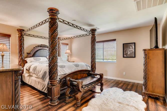 Master bedroom in Somerset Hills home in Las Vegas