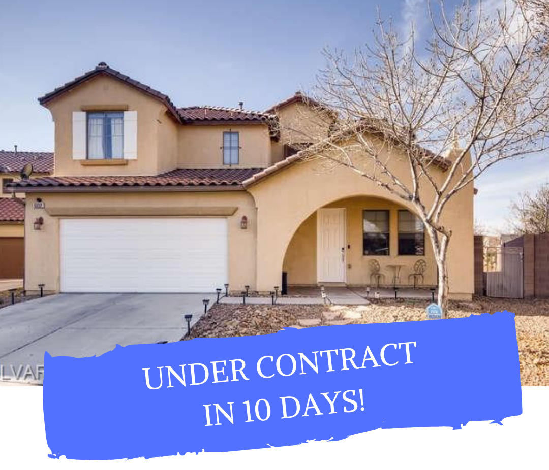 Las Vegas home sold MLS #2168112 - UNDER CONTRACT AFTER 10 DAYS!