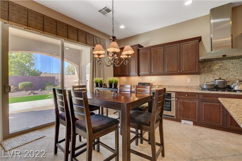Kitchen in home for sale in Provence Country Club in Madeira Canyon, Henderson NV