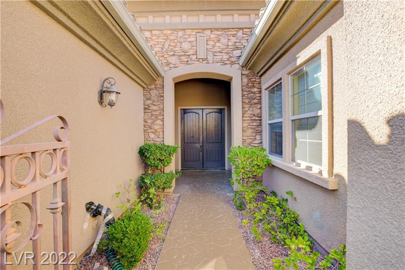 Entry to home for sale in Provence Country Club in Madeira Canyon, Henderson NV