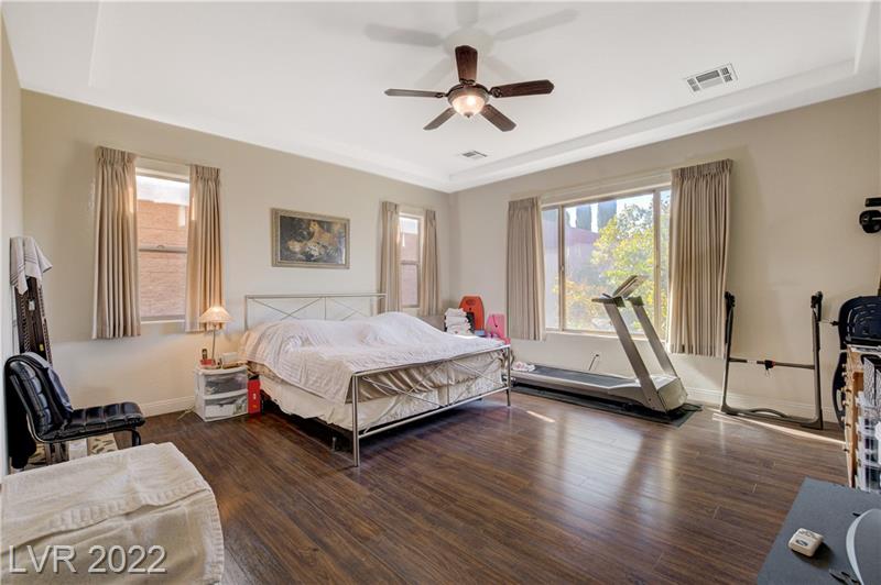 Master bedroom in home for sale in Provence Country Club in Madeira Canyon, Henderson NV