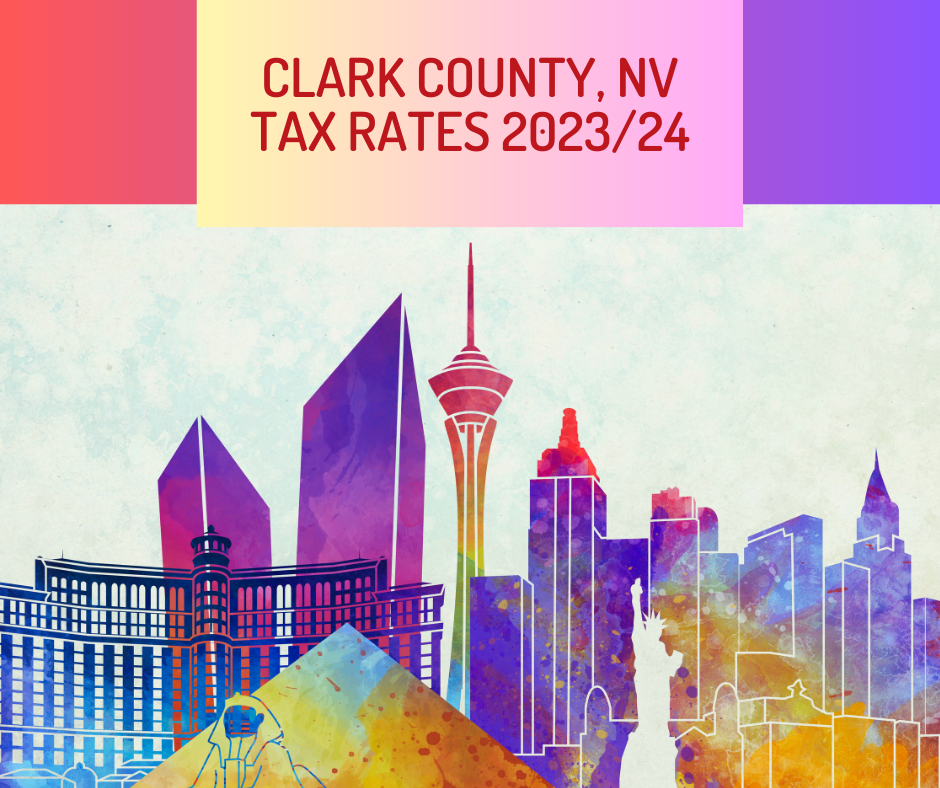 2023-24 district tax rates for Clark County, Nevada