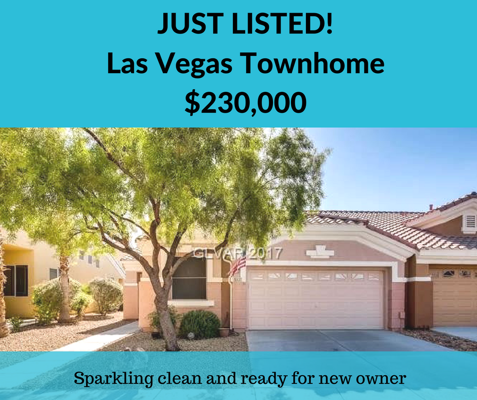 Las Vegas townhome just listed, $230k