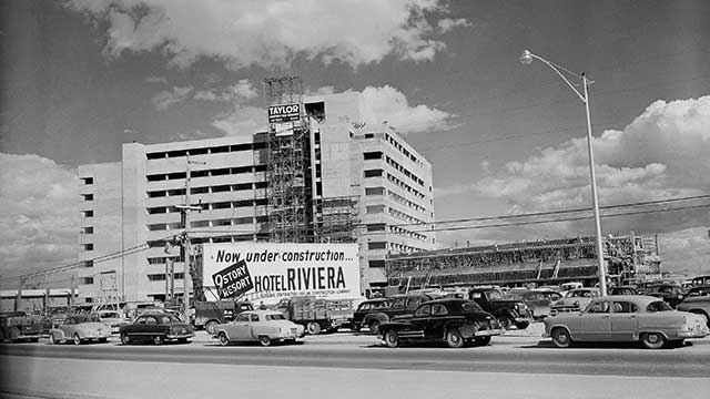 Las Vegas Riviera Hotel in 1955