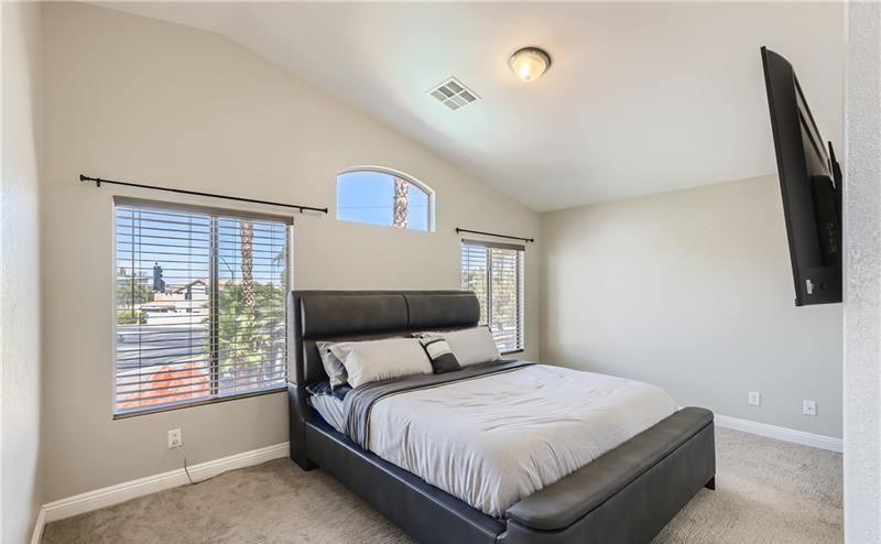 Master bedroom in Las Vegas home for sale in Silverado